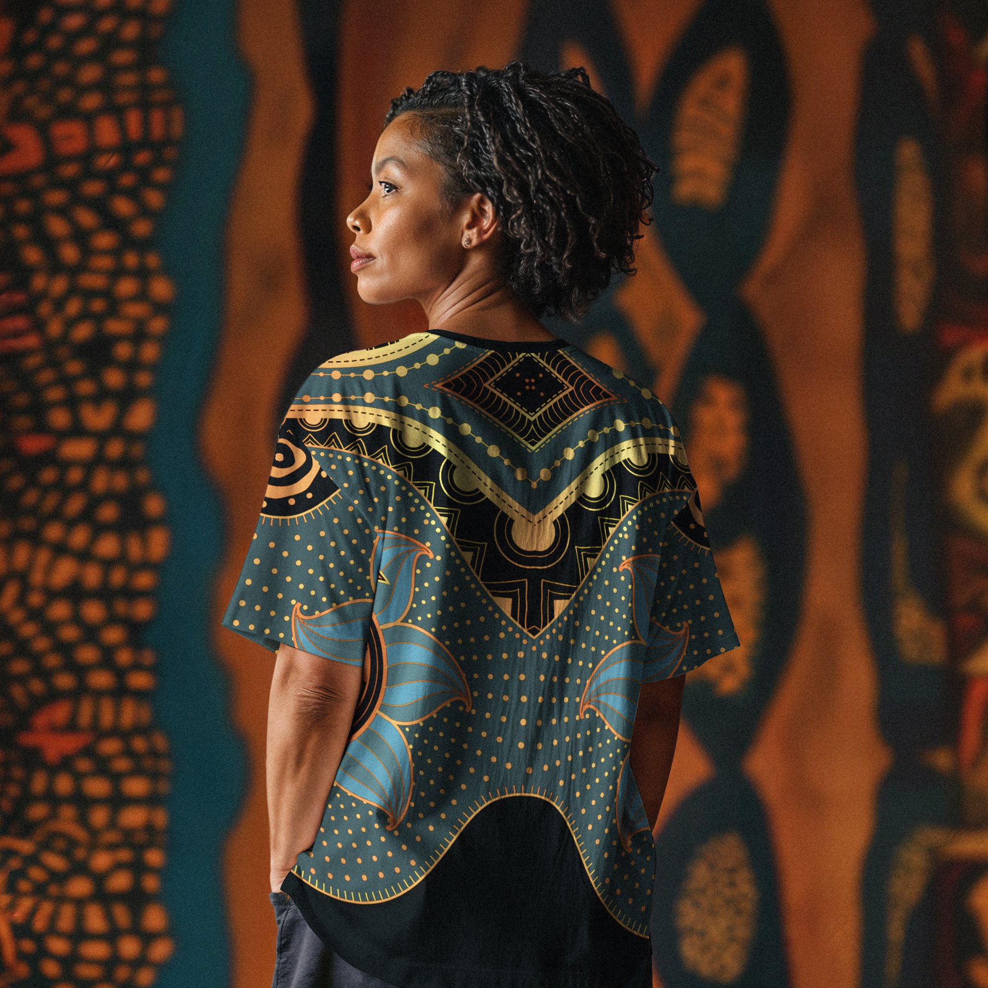 Powerful Woman in Patterns T-shirt